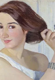 Автопортрет Зінаїди Серебрякової «За туалетом» (1909): художниця розчісує волосся перед дзеркалом. Неакадемічне мистецтвознавство – Костянтин Пономарьов