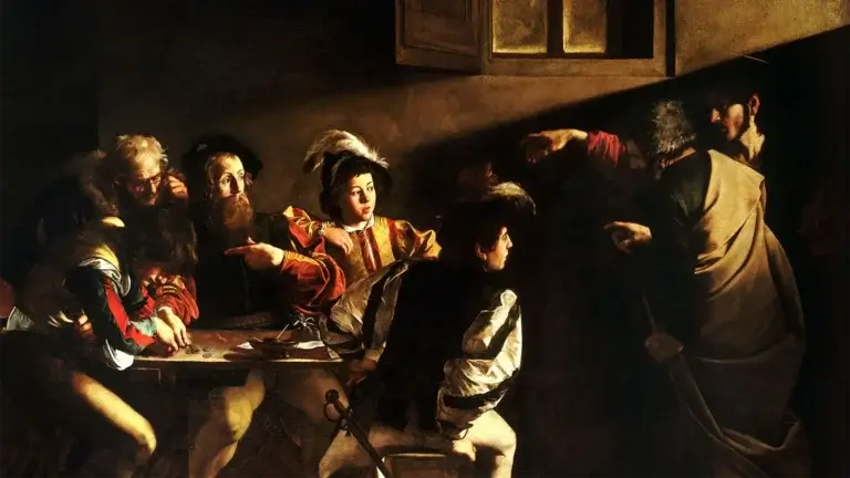 Мікеланджело Караваджо, Обрання апостола Матвія, техніка к'яроскуро.